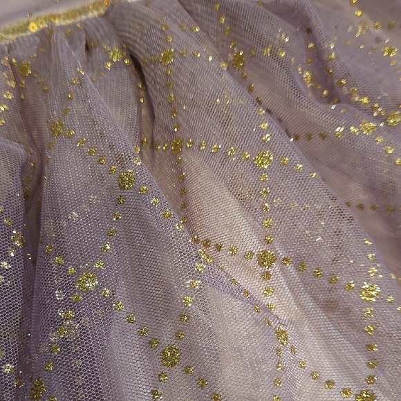 Purple and Gold Baby Girl Dress - Picture 3 of 6